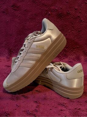 Adidas Women's Platform Sneakers in Light Beige